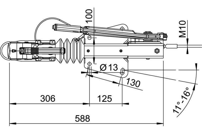 Dispositif de dépassement AL-KO 60S/2 avec attelage AK161 pour remorque de 750 kg avec timon en V – Image 9