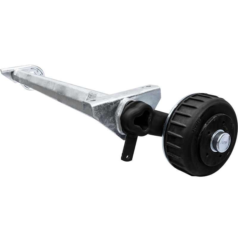 Essieu freiné AL-KO EURO pour remorque / dépanneuse 1800kg 1800mm 2300mm 5x112