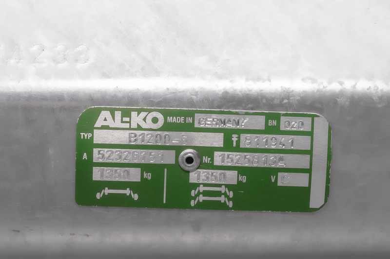 Essieu freiné AL-KO COMPACT pour remorque / dépanneuse 1350kg 1400mm 1850mm 5x112 – Image 4