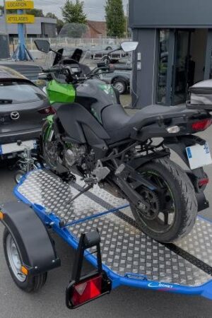 Porte-moto abaissable et pliable Cochet (bleu) PTC600kg