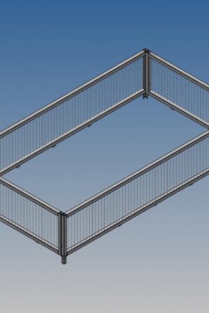 Rehausses grillagées 306x170x60 cm ouvert. sur les 2 côtés Saris