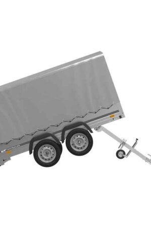 Remorque Garden Trailer 264/2 KIPP avec châssis H-1100 et bâche grise