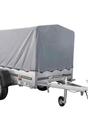 Remorque automobile Garden Trailer 200 KIPP 200 x 106 cm avec bâche haute, arceau et roue jockey PTAC 500 kg