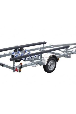 Remorque bateau immergeable SUN WAY D1611 - PTAC : 1000Kg - Kit patins - 1 essieu