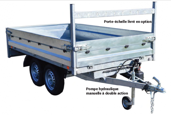 Remorque benne FRANC BRI264SF – 2,54 X 1,42 M – Image 4