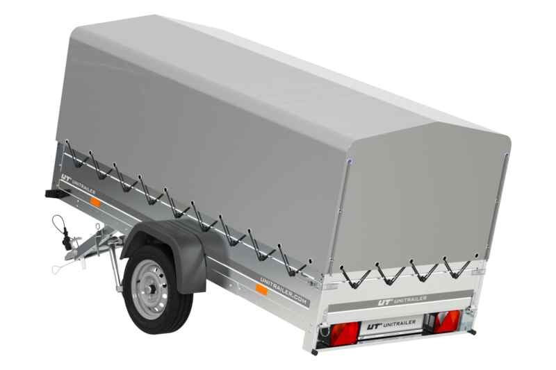 Remorque de jardin GARDEN TRAILER 264 KIPP avec arceau et bâche grise – Image 8