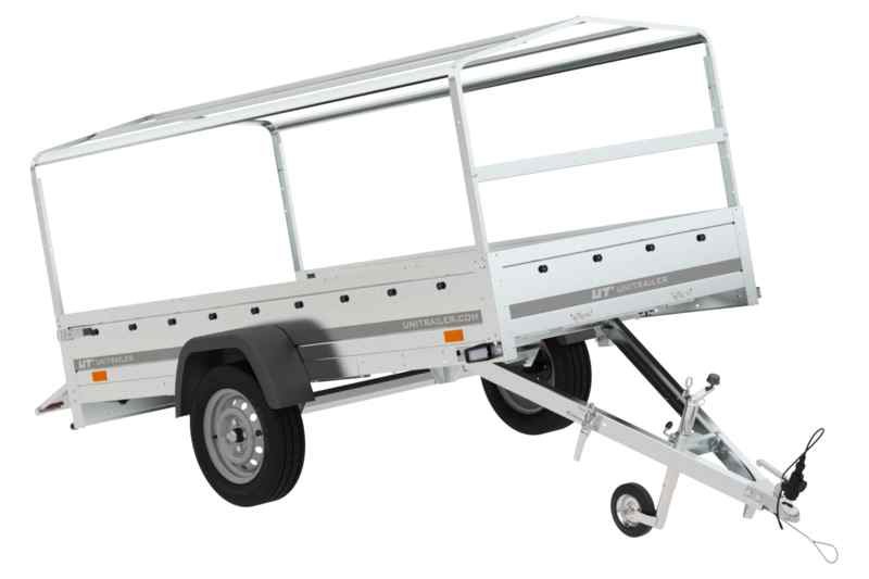 Remorque de jardin GARDEN TRAILER 264 KIPP avec arceau et bâche grise – Image 7