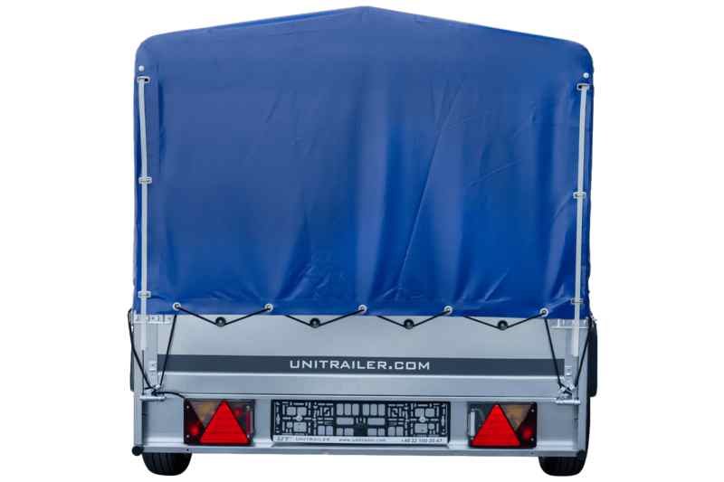 Remorque de voiture GARDEN TRAILER 264 KIPP avec arceau et bâche Bleue – Image 8