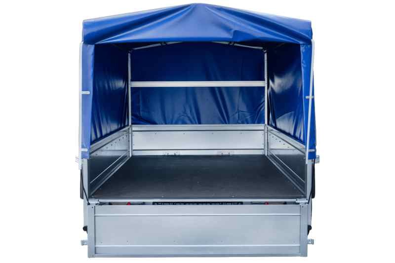 Remorque de voiture GARDEN TRAILER 264 KIPP avec arceau et bâche Bleue – Image 7