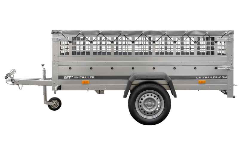 Remorque large avec roue de support série KIPP Garden Trailer 230, dimensions 230x125 cm – Image 10