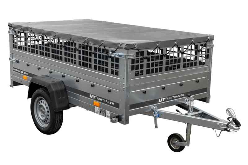 Remorque large avec roue de support série KIPP Garden Trailer 230, dimensions 230x125 cm – Image 8