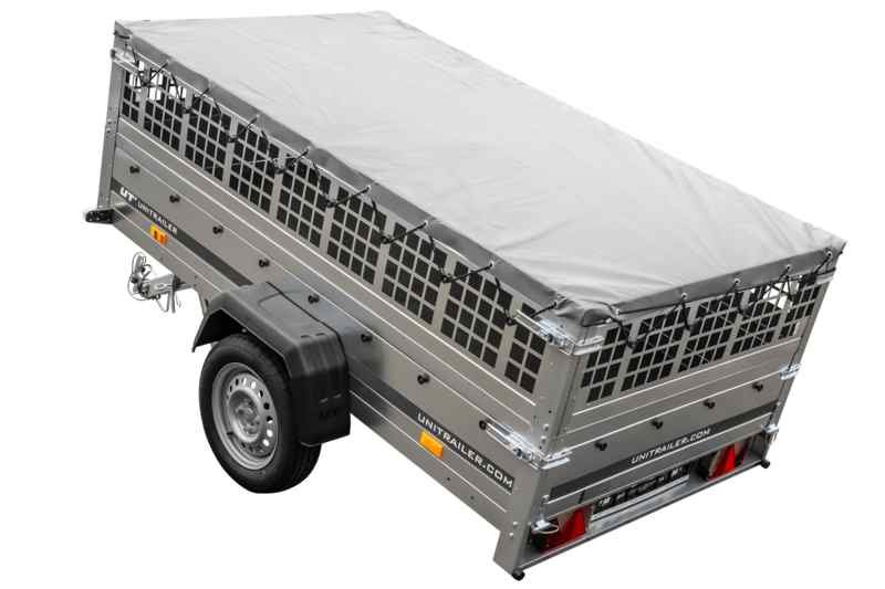Remorque large avec roue de support série KIPP Garden Trailer 230, dimensions 230x125 cm – Image 5
