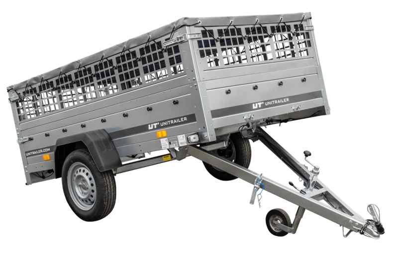 Remorque large avec roue de support série KIPP Garden Trailer 230, dimensions 230x125 cm – Image 2
