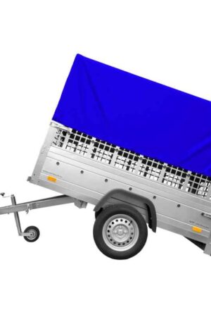 Remorque tôle non freinée Garden Trailer 200 KIPP 200x106 cm [avec rehausses grillagées, bâche haute et arceau]