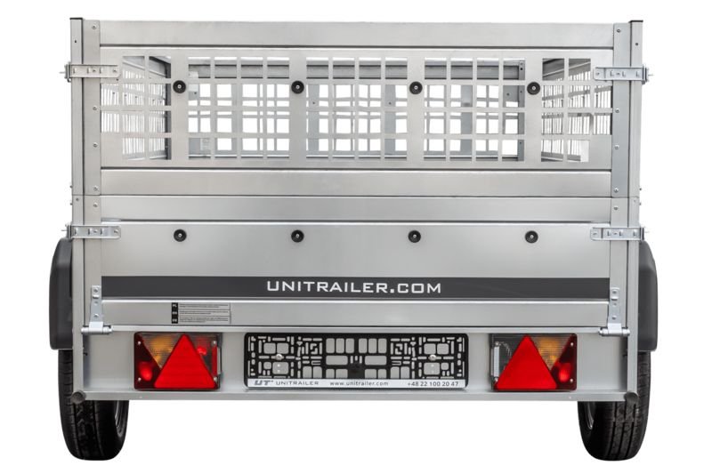 Unitrailer GARDEN TRAILER 230 KIPP (NEW) remorque voiture avec roue jockey et côtés grillagés – Image 8