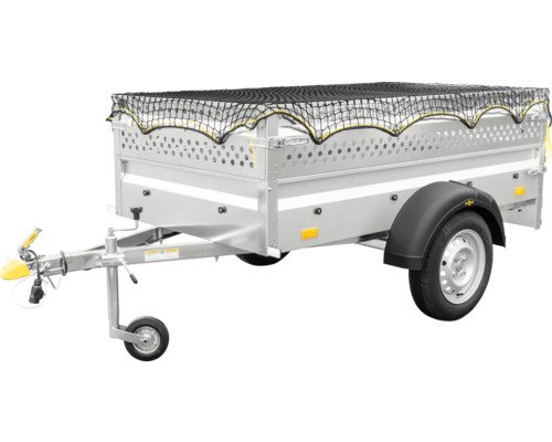 Humbaur Remorque de projet Steely FR y compris rehausse pour tôle perforée filet et roue jockey 2050 x 1095 x 600 mm non freinée poids total autorisé 750 kg – Image 9