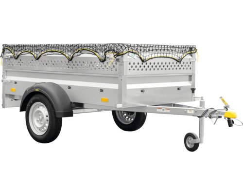 Humbaur Remorque de projet Steely FR y compris rehausse pour tôle perforée filet et roue jockey 2050 x 1095 x 600 mm non freinée poids total autorisé 750 kg – Image 10