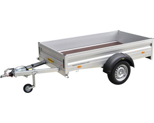 Humbaur Remorque à un essieu Alumaster Basic 2510x1310x350mm freinée avec roue jockey de remorque et amortisseurs de roue poids total adm. 1300kg – Image 3
