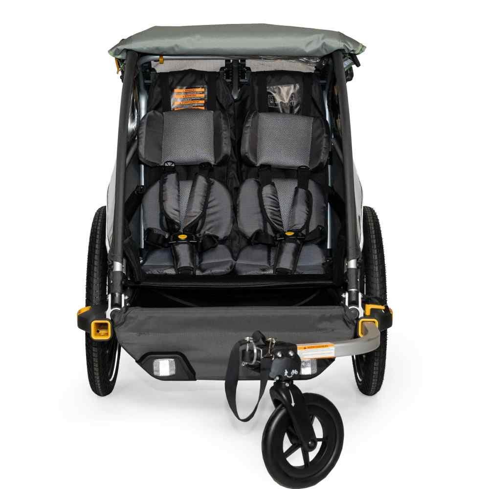 Burley Remorque Vélo - D' Lite X pour 1-2 Enfants - sage green/charcoal – Image 4