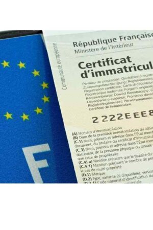 Forfait carte grise + plaque d’immatriculation pour remorque plus de 500kg