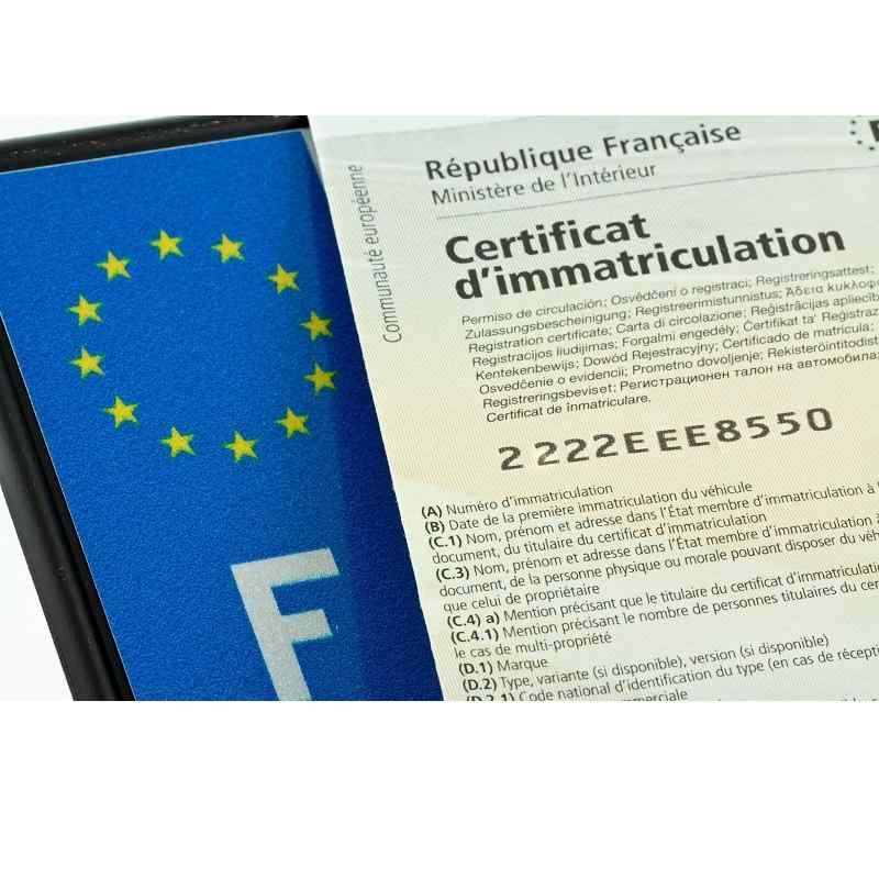 Forfait carte grise + plaque d’immatriculation pour remorque plus de 500kg
