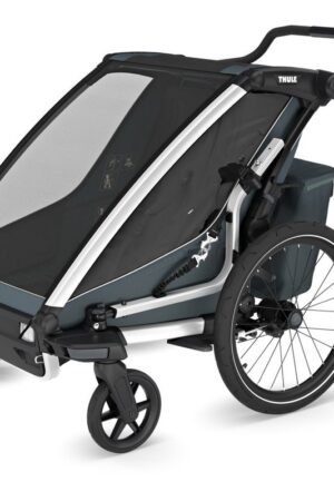 Thule Remorque Vélo pour 2 Enfants - Chariot Cross 2 Double - dark slate