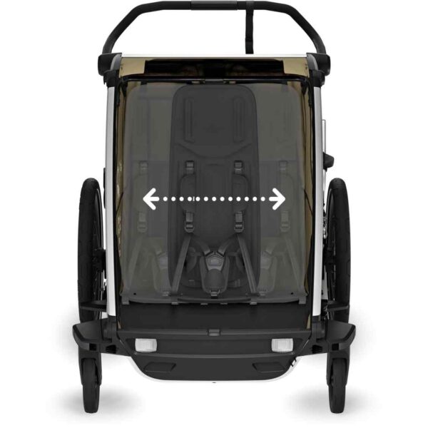 Thule Remorque Vélo pour 2 Enfants - Chariot Cross 2 Double - dark slate – Image 16