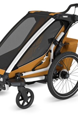 Thule Remorque Vélo pour 1 Enfants - Chariot Sport 2 Single - natural gold